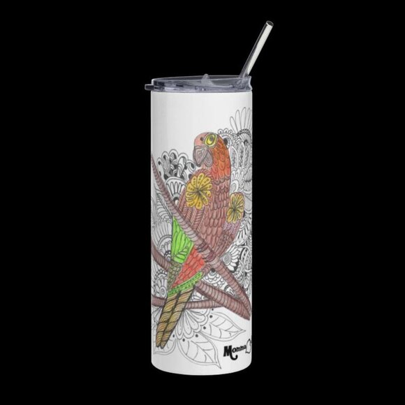 Parrot Tumbler by Momma Balisti - 20oz Stainless Steel Tumbler @MommaBalisti - Picture 1 of 4